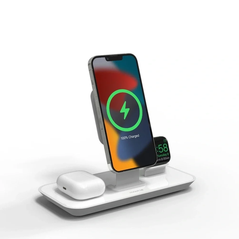 3-in-1‎ wireless stand for MagSafe Charger Used
